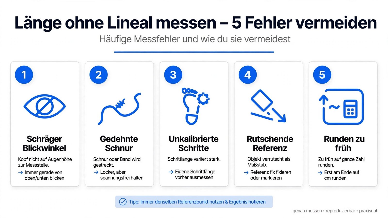 Länge ohne Lineal messen – Die 5 größten Fehler beim Schätzen vermeiden