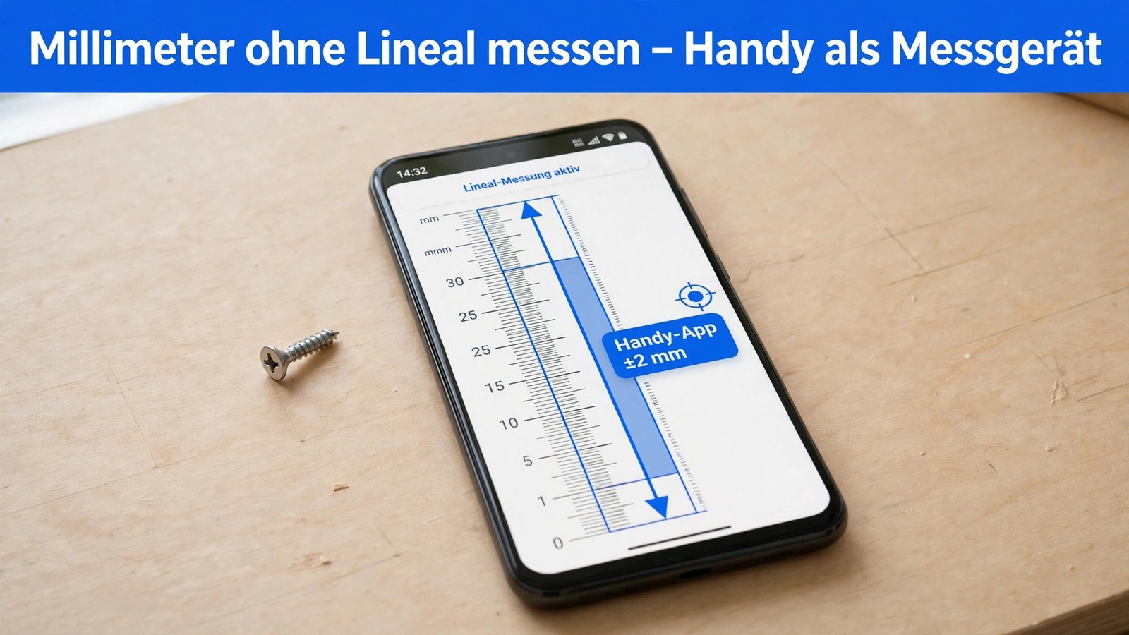 Millimeter ohne Lineal messen – Smartphone als digitales Messgerät nutzen